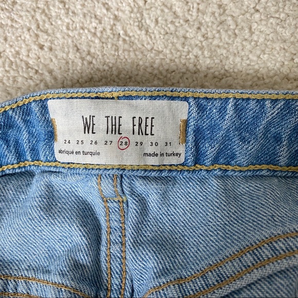 NWOT Free People buttonfly denim skirt - Picture 6 of 6